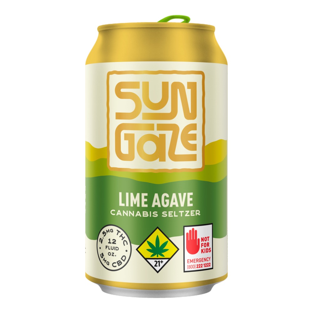 Sungaze Cannabis Seltzer - Lime Agave