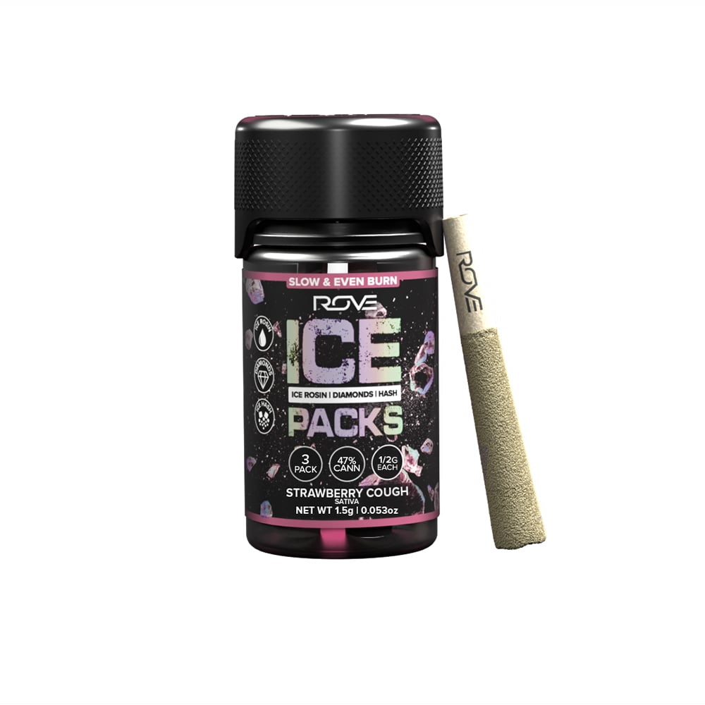 Strawberry Cough | Infused Ice Packs (Rosin, Hash, and Diamonds) | 3x 0.5g