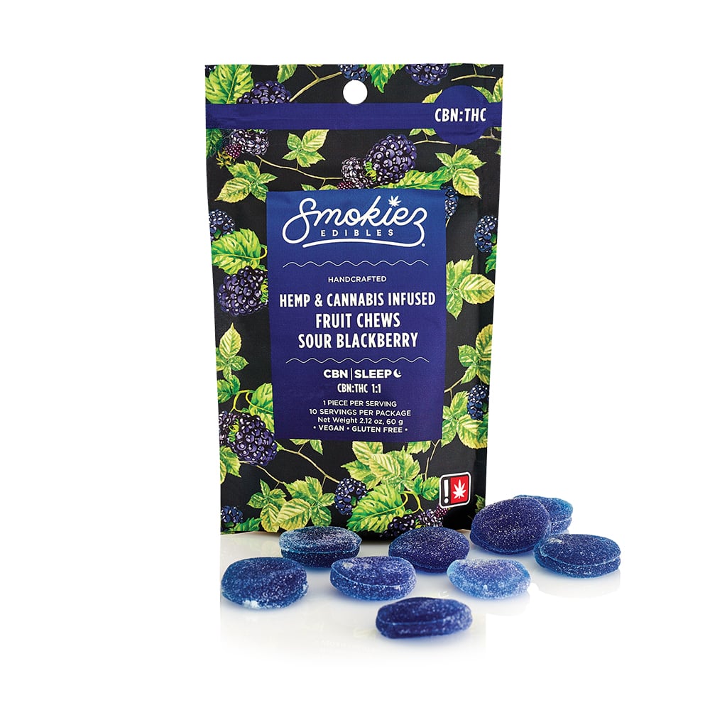 1:1 Sour Blackberry [1pk] (100mg CBN/100mg THC)