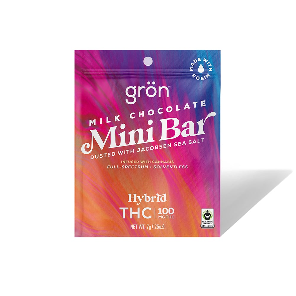 THC Milk Chocolate Mini Bar (100mg)