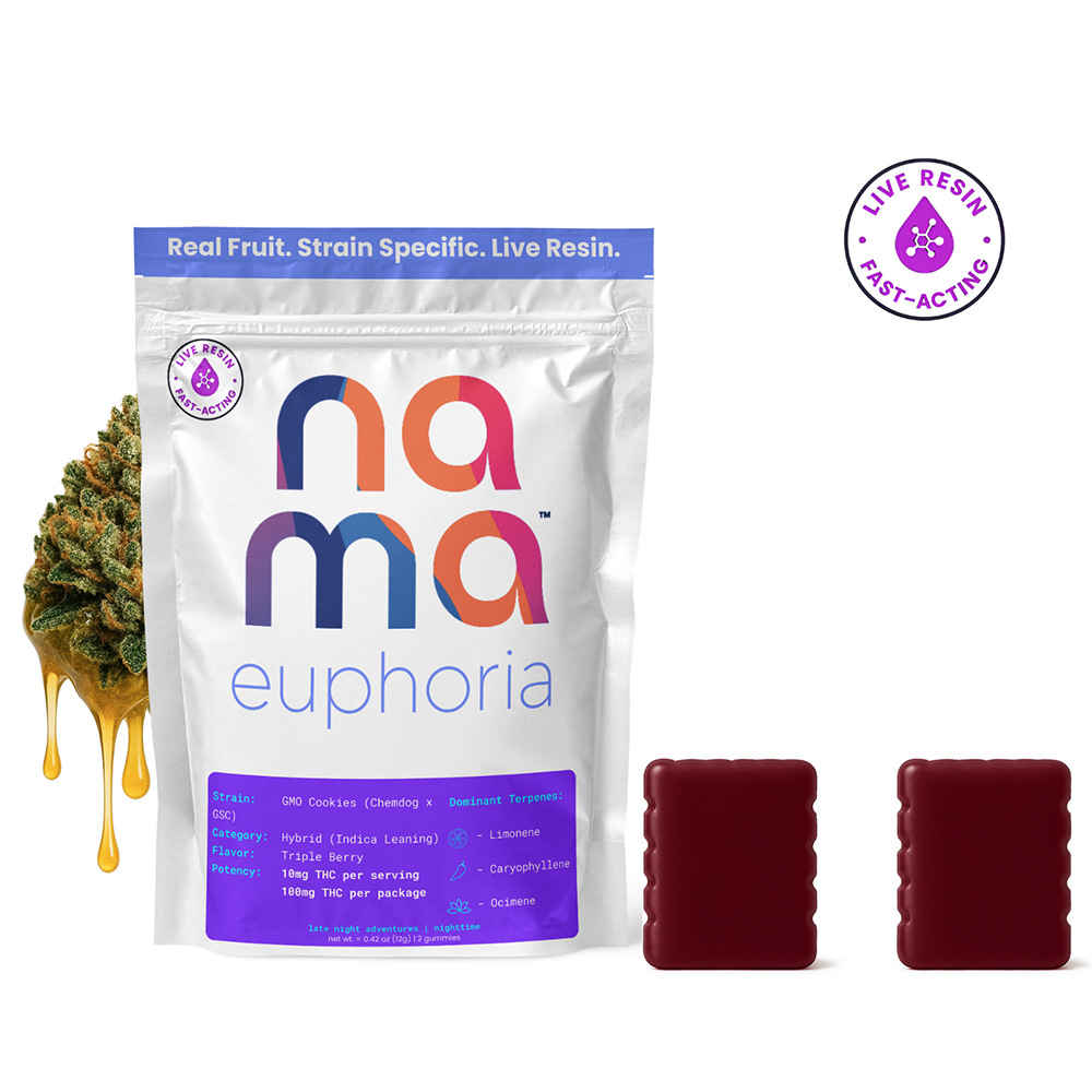 Euphoria - GMO Cookies - Triple Berry [2pk] (100mg)