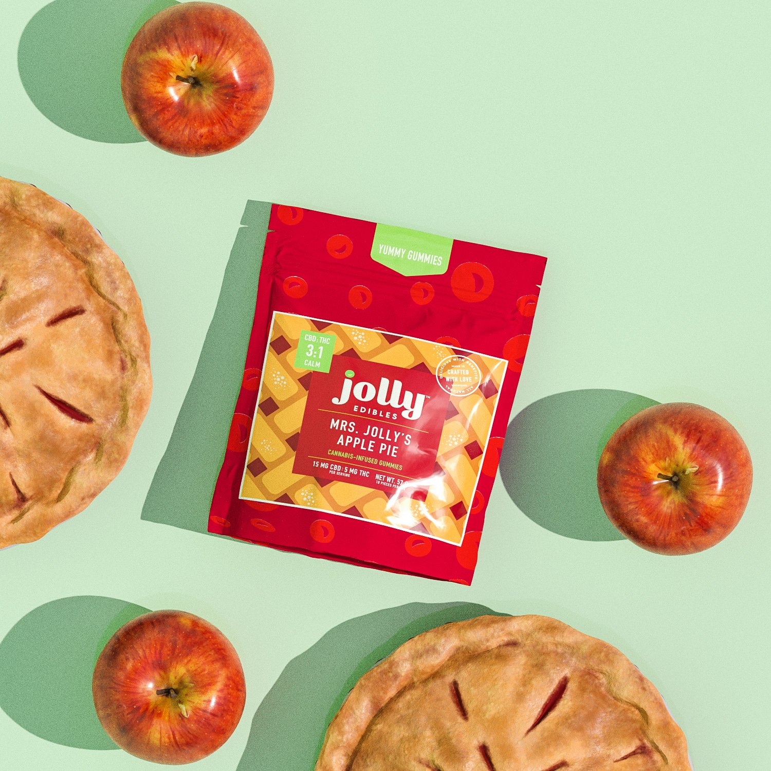 Mrs. Jolly's Apple Pie Jolly Edibles Gummies Jane