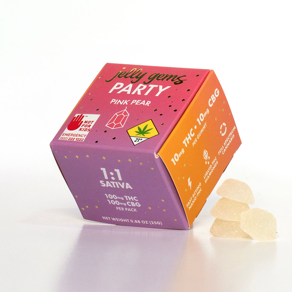 1:1 Pink Pear [10pk] (100mg THC/100mg CBG)