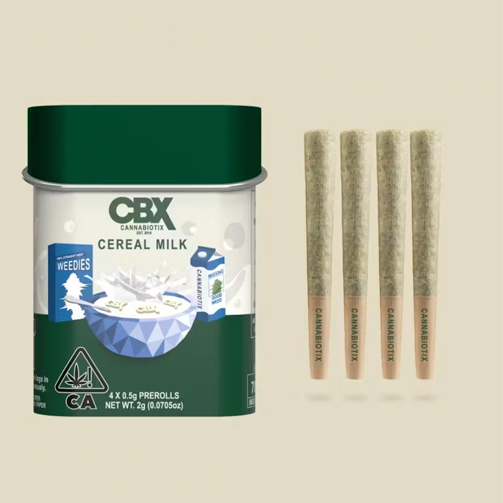 Cereal Milk [.5g] | CBX Cannabiotix | 4 Pack Pre Roll