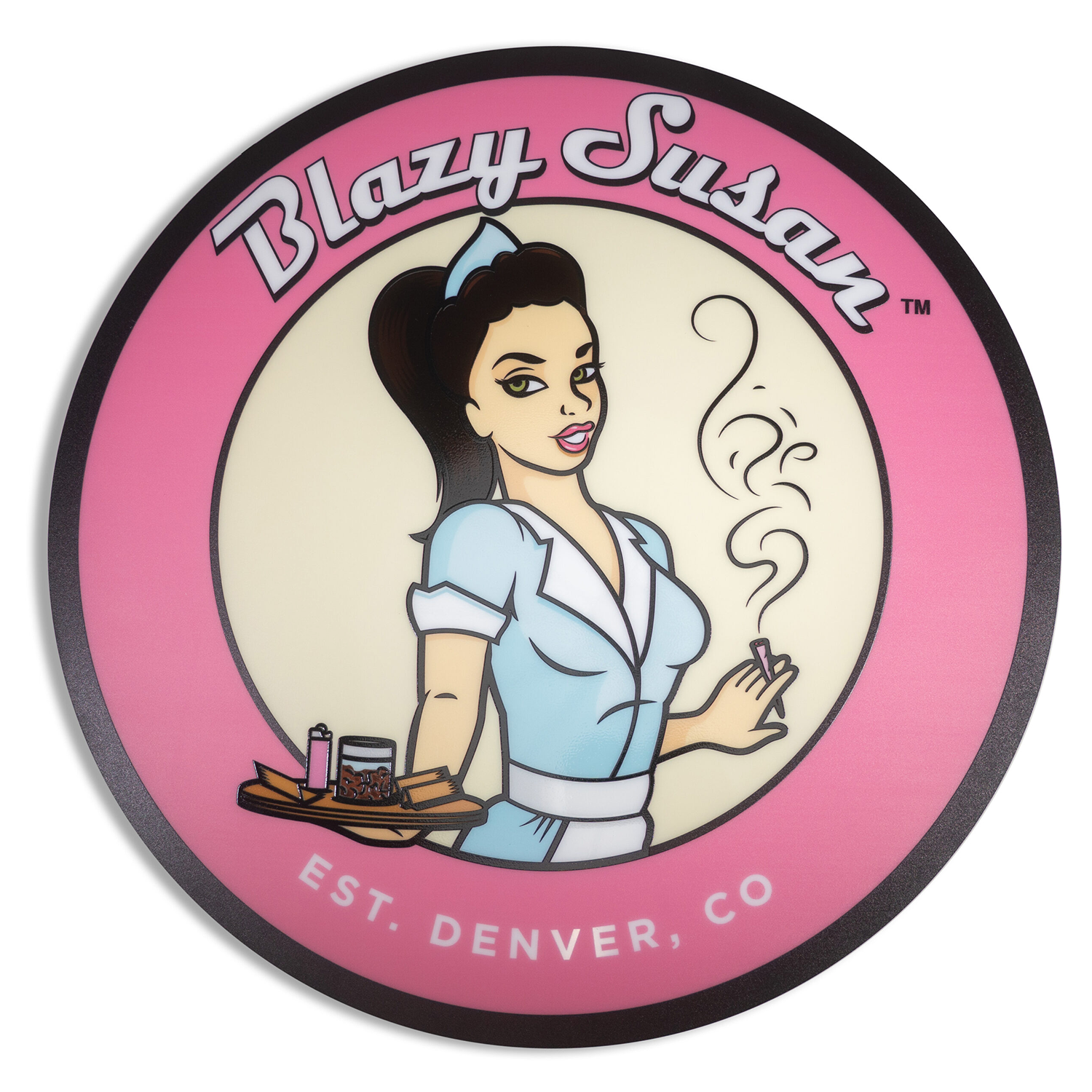 Blazy Susan King Size Pink Rolling Papers