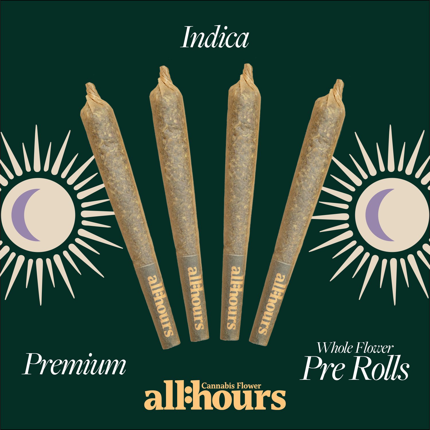 all:hours - Hash Burger (I) 0.4g Pre-Rolls 4pk (1.6g) C0040001165