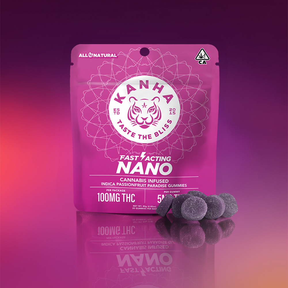 KAHA | NANO | Passionfruit Paradise | Indica | 100mg THC | 20-pack