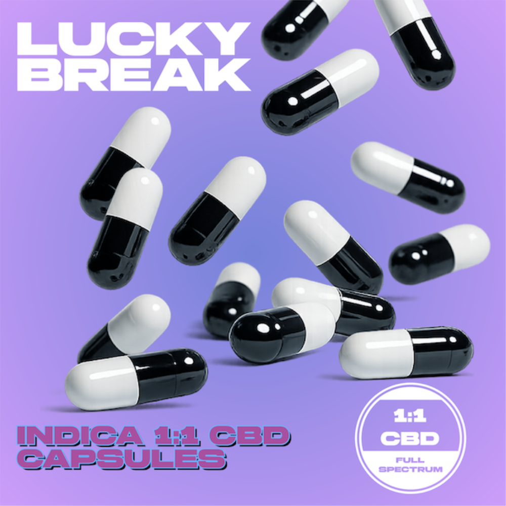Lucky Break - Full Spectrum (I) Capsules (49.1mg THC 54.6mg CBD 10pk) C0130000121