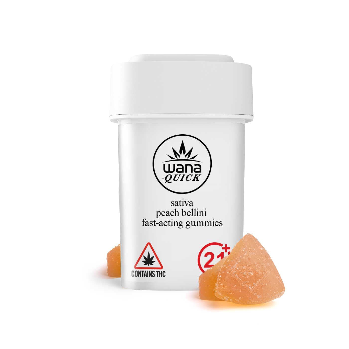 Wana Quick - Peach Bellini (S) Fast Acting Gummies (4.97mg 20pk) C0060000284 Wana Quick - Peach Bellini (S) Fast Acting Gummies (4.97mg 20pk) C0060000284