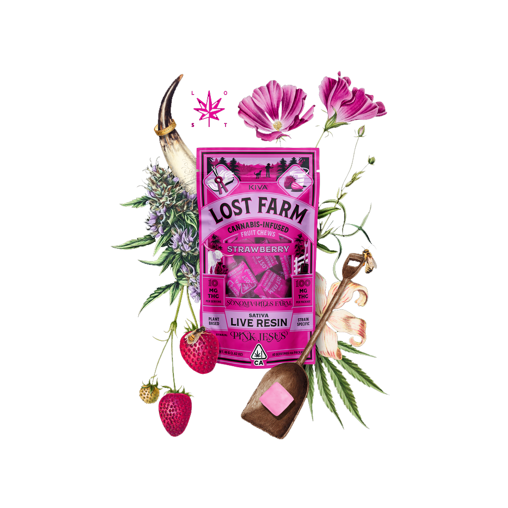 米LP Life Force Life Force STW6000 STRAWBERRY /00260 Strawberry x Pink Jesus [10pk] (100mg) | Lost Farm | Live