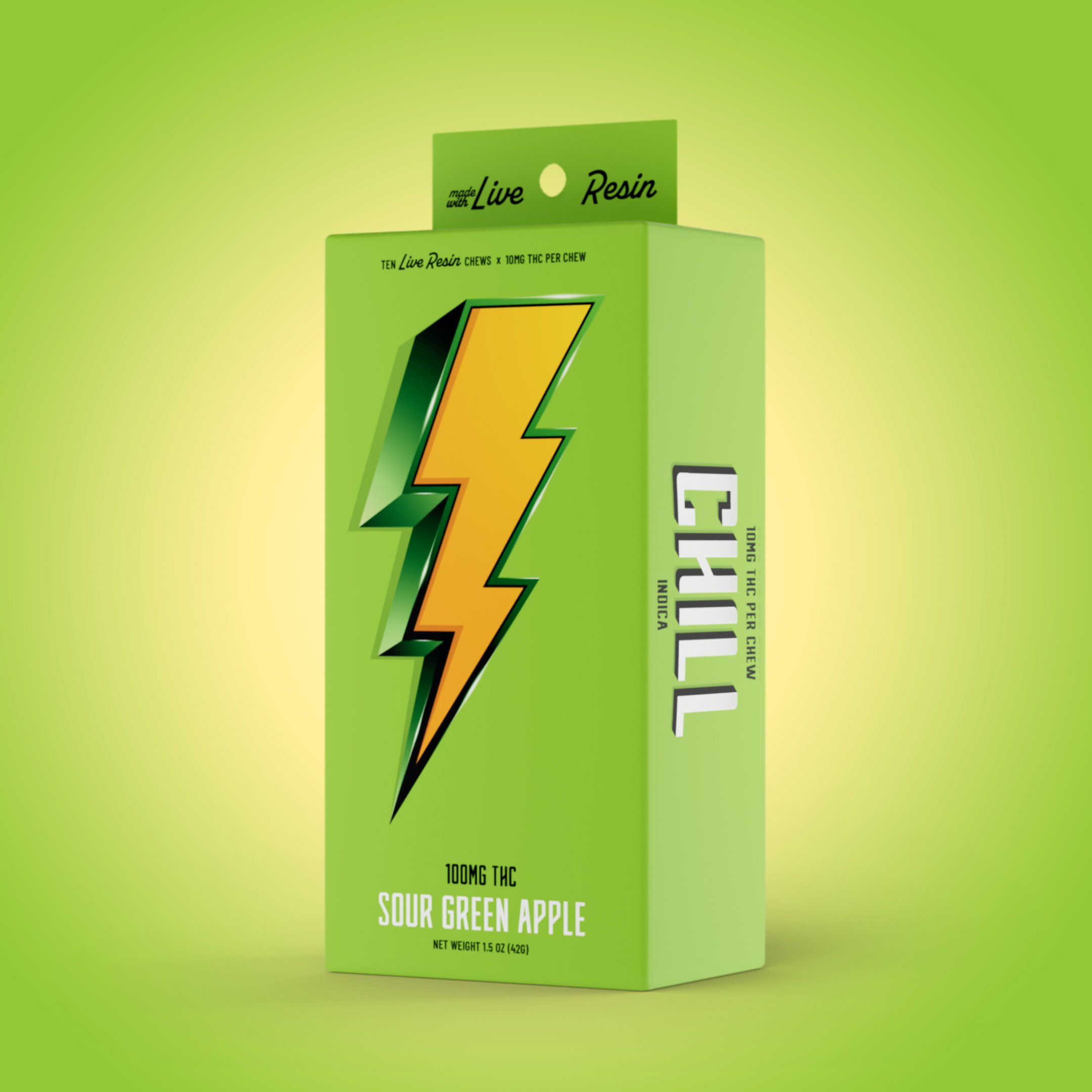 Sour Green Apple - Indica [10pk] (100mg)