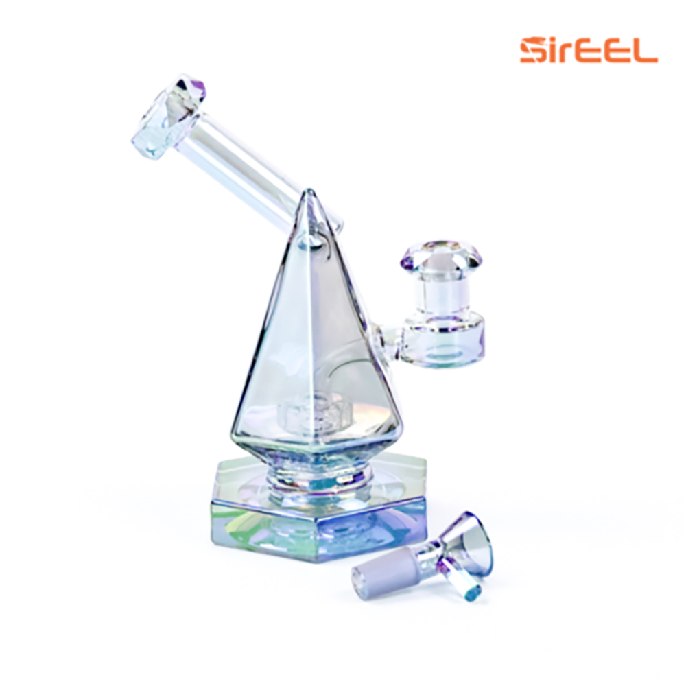 6" Iridized PyroPrism Bong w/ Flower Bowl