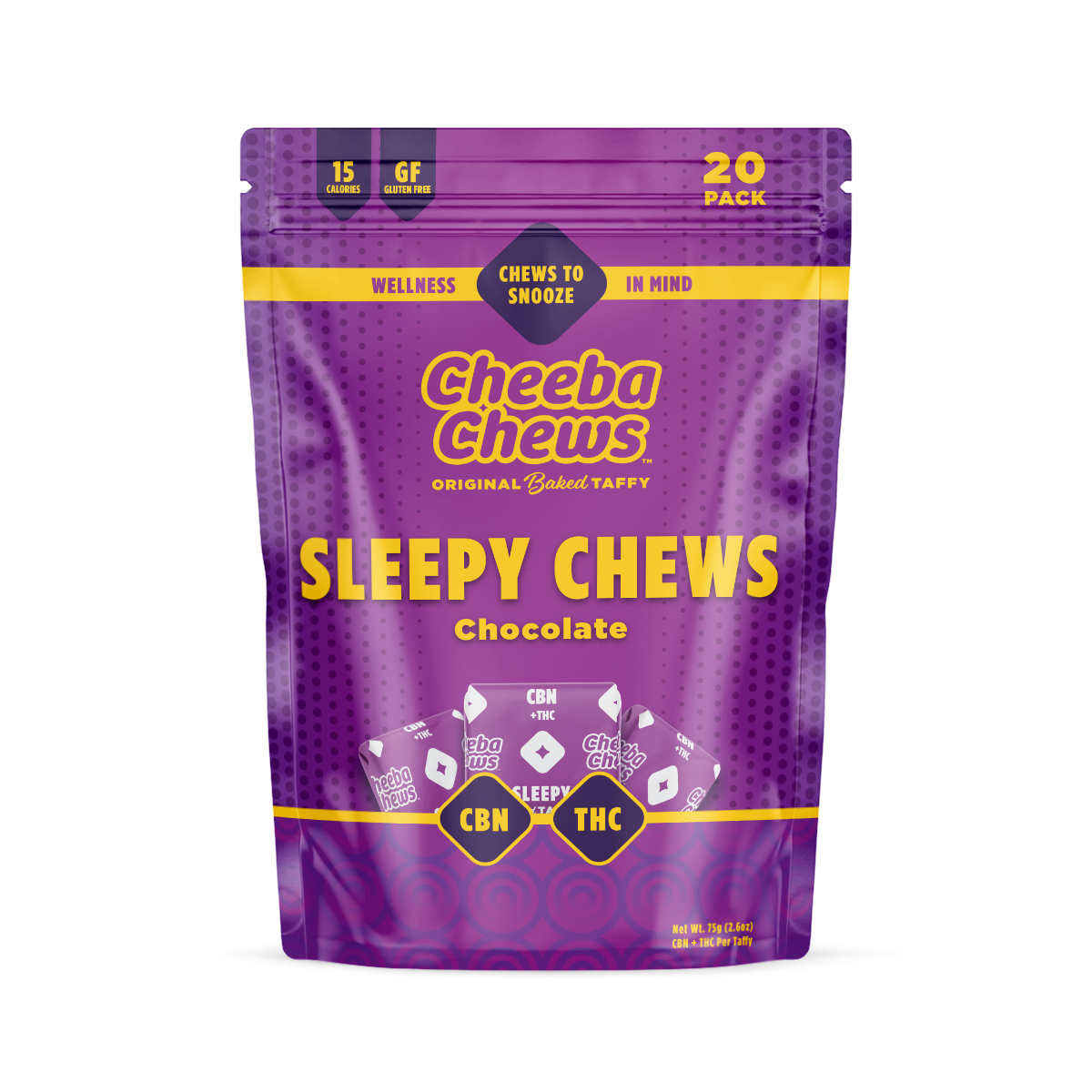 2:1 Sleepy Chews [20pk] (500mg THC/250mg CBN) | Cheeba Chews
