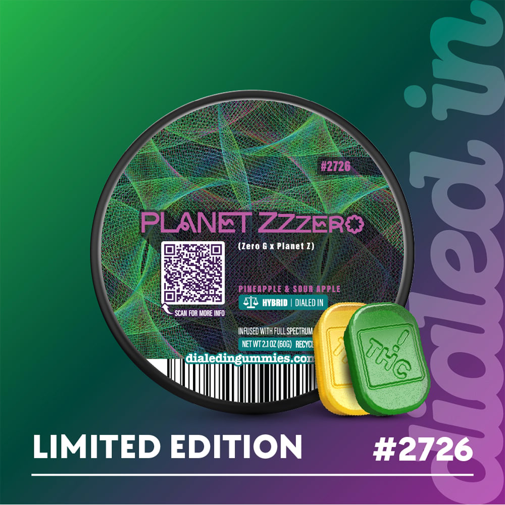 100mg - Planet Zzzero #2726 - Rosin Gummies (10pk)