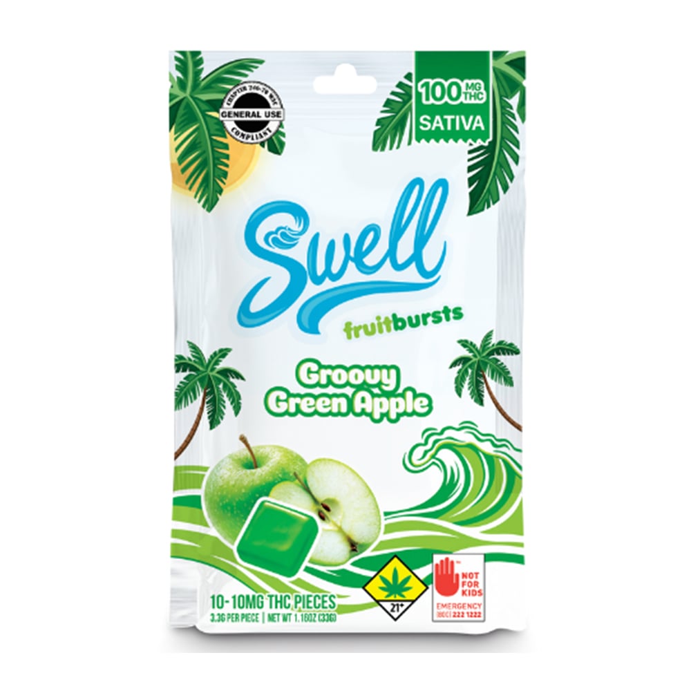 Groovy Green Apple - Sativa [10pk] (100mg)