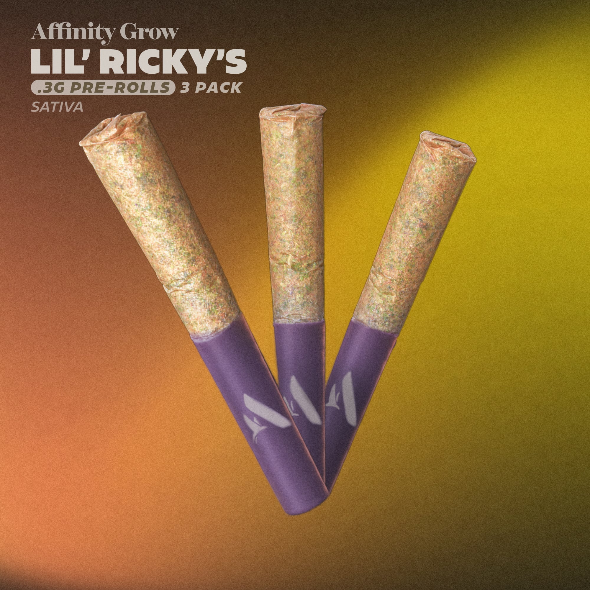 Affinity Grow - MF-107 (S) Lil' Ricky 0.3g Pre-Rolls 3pk (0.9g) C0090001021