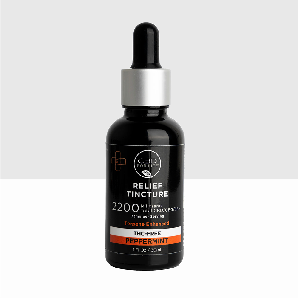 Tincture 2200mg Peppermint Relief Oil CBD/CBG/CBN