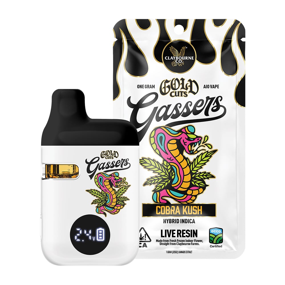 Cobra Kush (1g) - Gassers All-In-One Gold Cuts Live Resin Vape