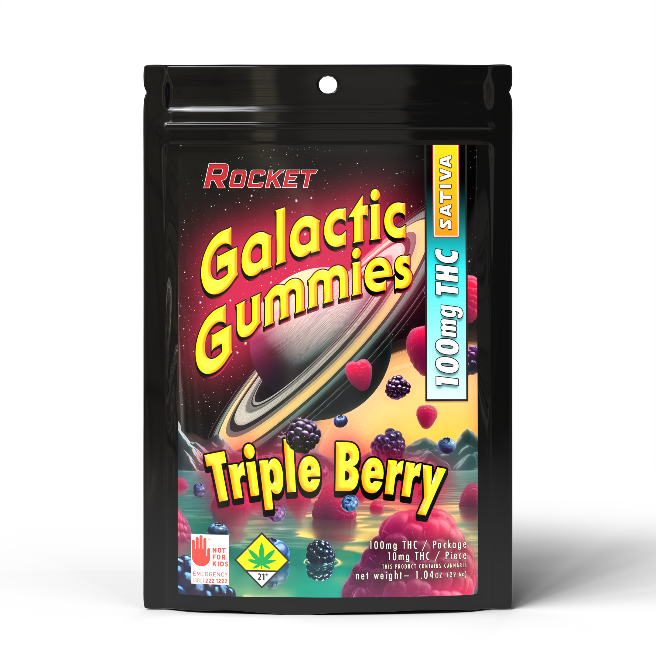 Triple Berry - Sativa [10pk] (100mg)