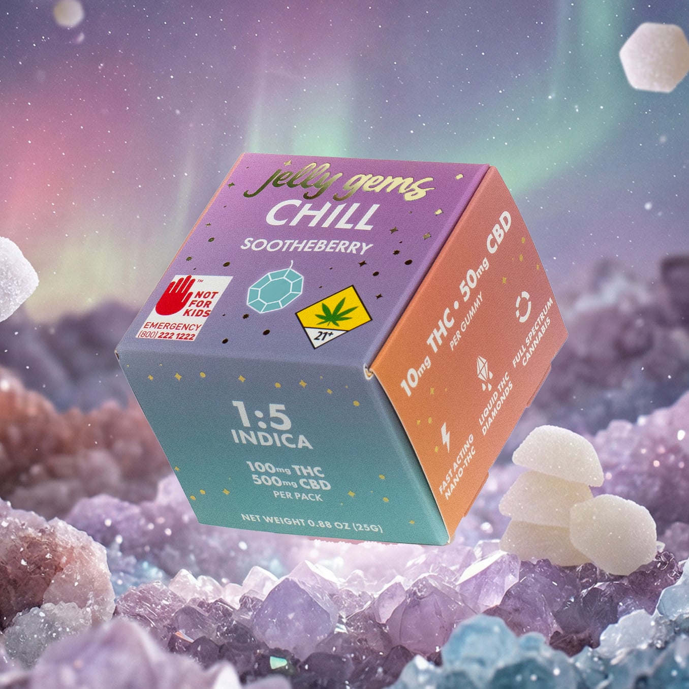 1:5 Sootheberry [10pk] (100mg THC/500mg CBD)