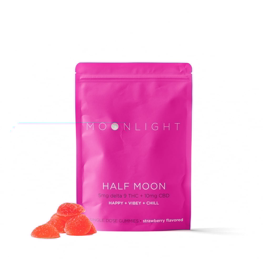 Half Moon Strawberry [10pk] (50mg THC/100mg CBD)