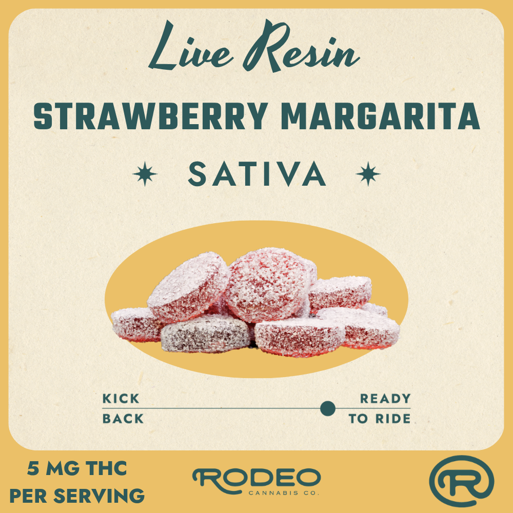 Rodeo Live Resin Strawberry Margarita (S) Gummies (C0070000567)