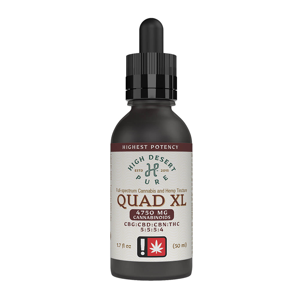 5:5:5:4 Quad XL [1.7 fl oz] (1250mg CBG/1250mg CBD/1250mg CBN/1000mg THC)