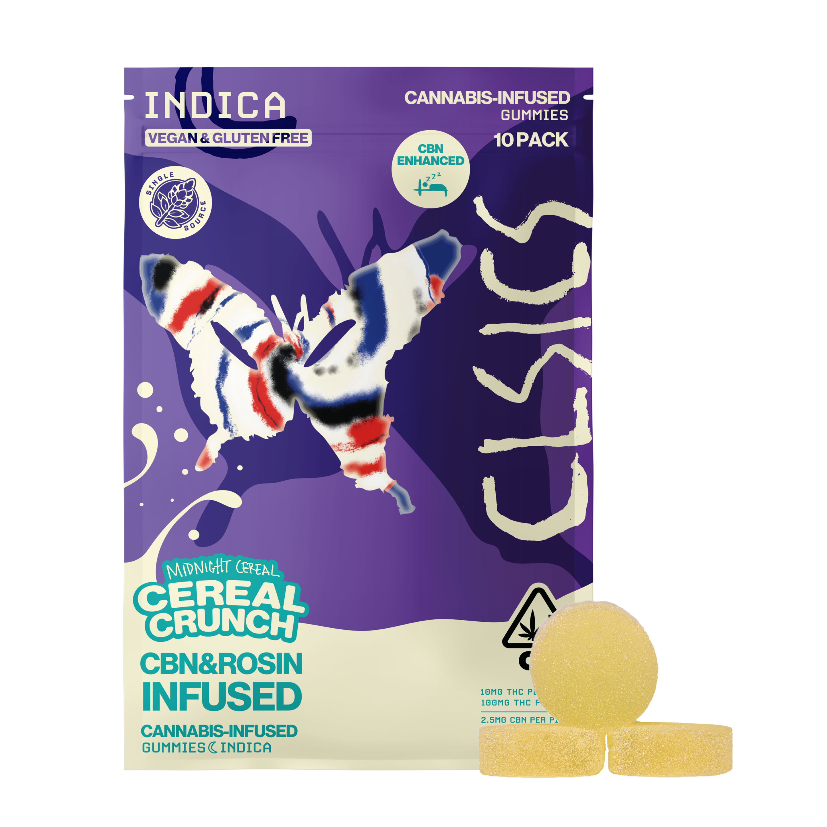 Shop Midnight Cereal [10pk] (100mg THC/25mg CBN) | Klover
