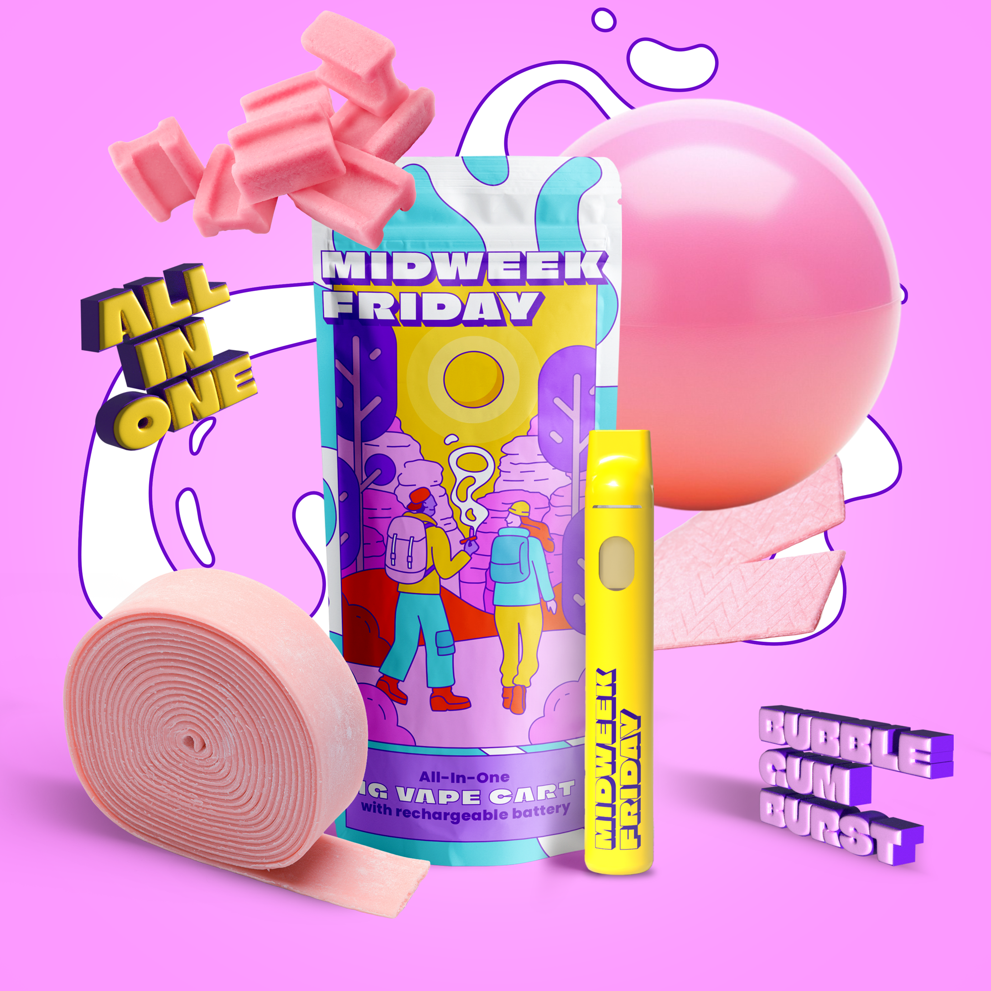 Bubble Gum Burst [1000mg]