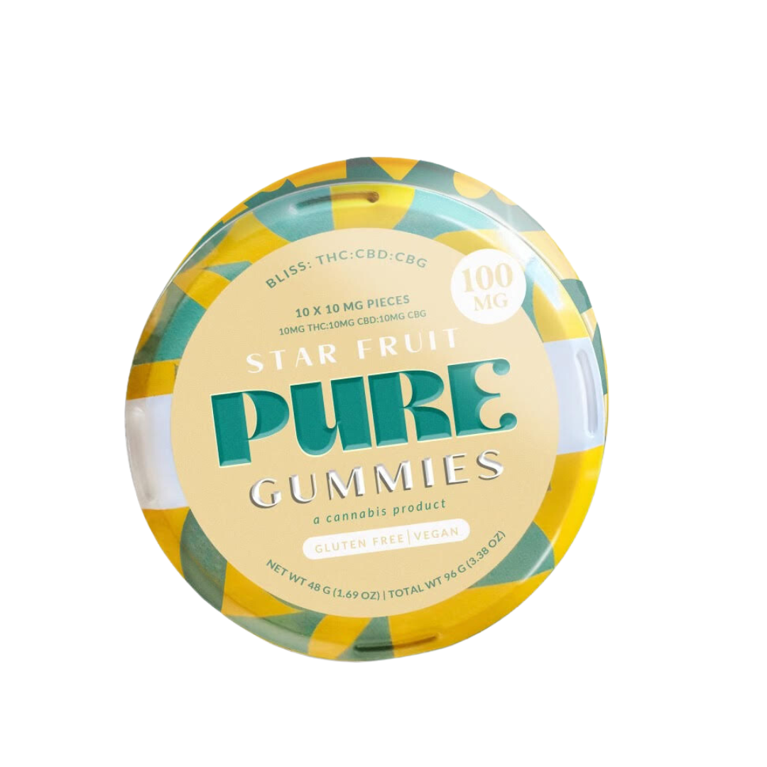 1:1:1 Starfruit {100mg CBD:100mg THC:100mg CBG} | (10mg:10mg:10mg each)