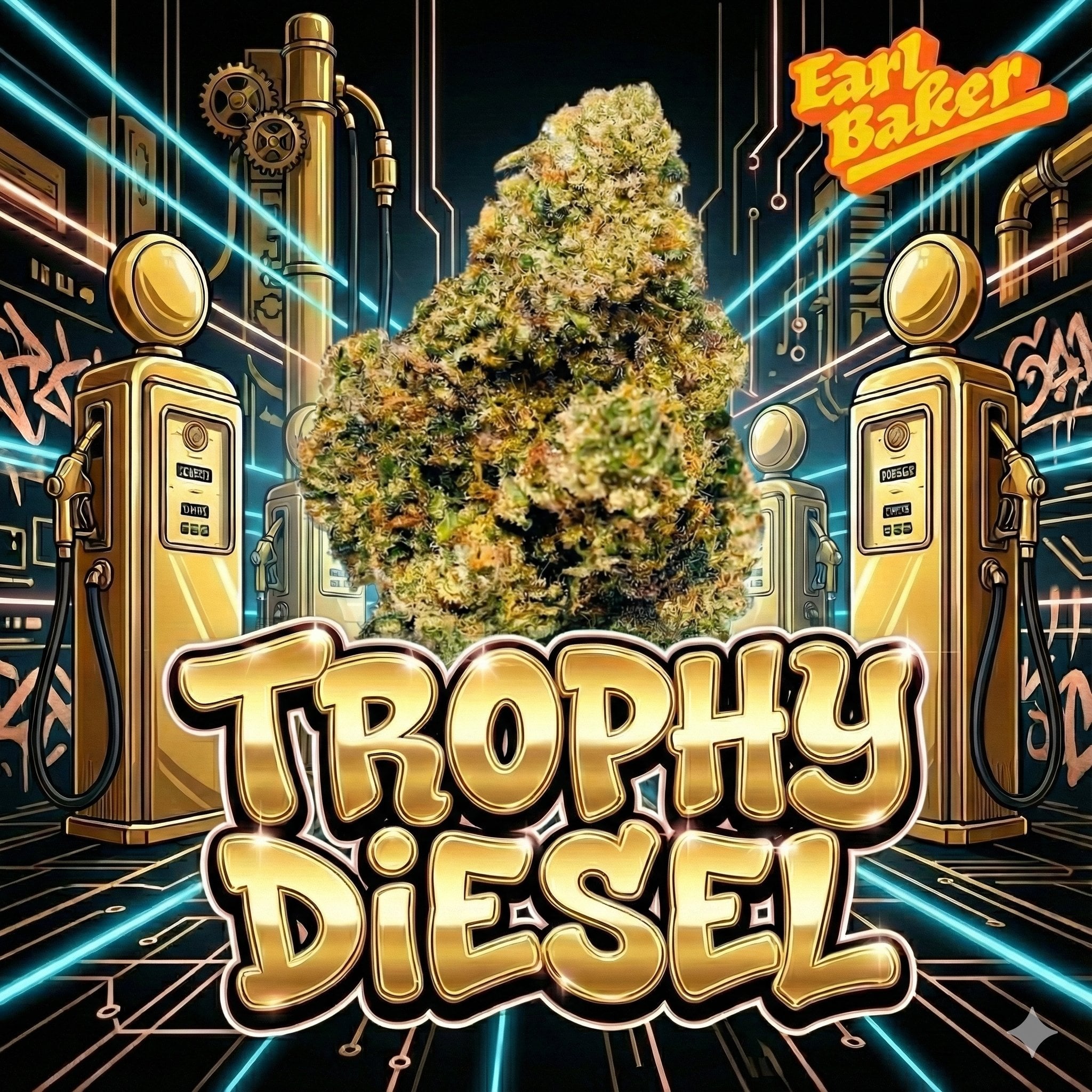 Earl Baker - Trophy Diesel (H) Flower  C0110000101