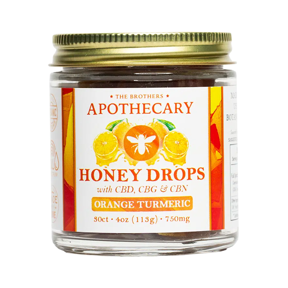 Orange Turmeric Honey Drops [30pk] (450mg CBD)