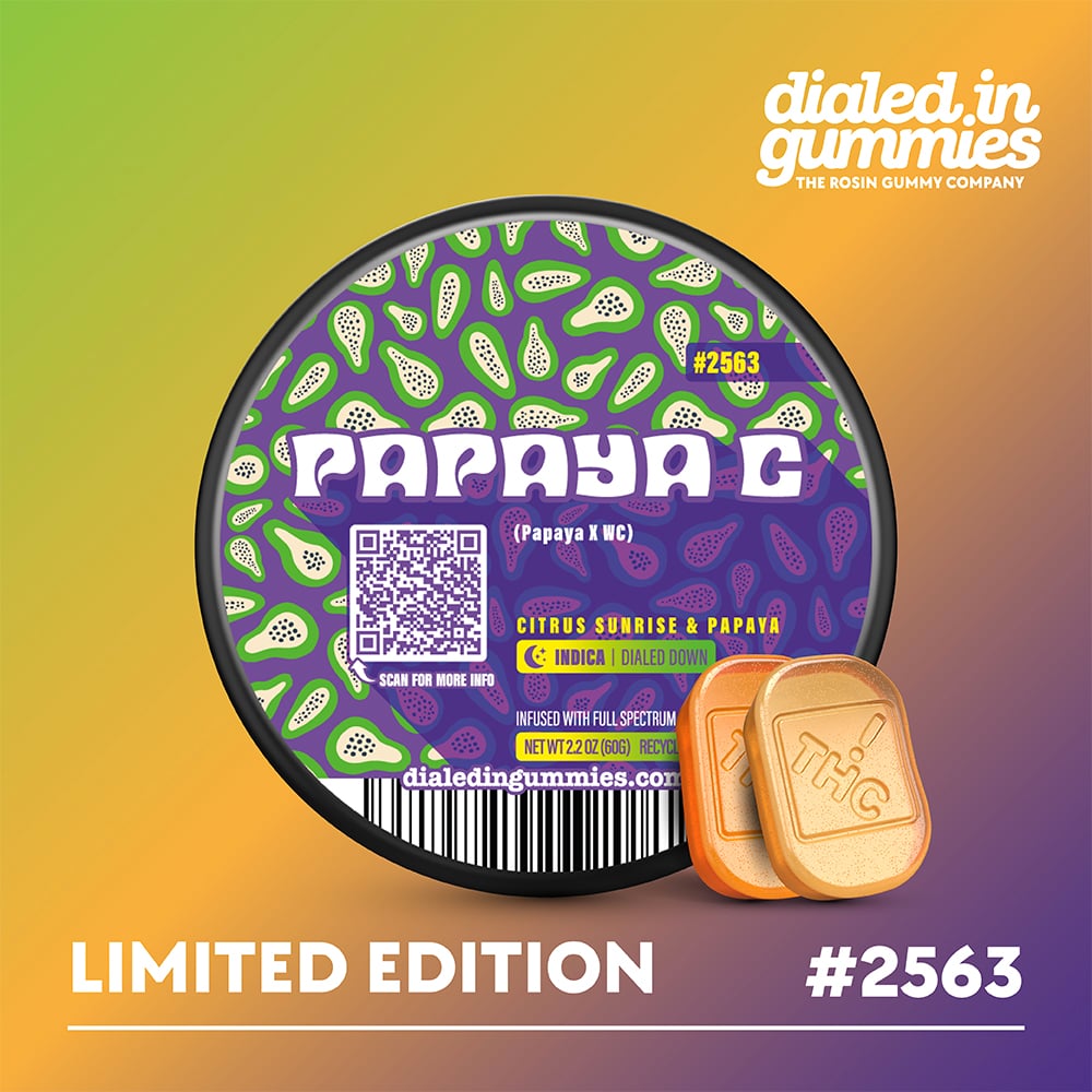 100mg - Papaya C #2563- Rosin Gummies (10pk)