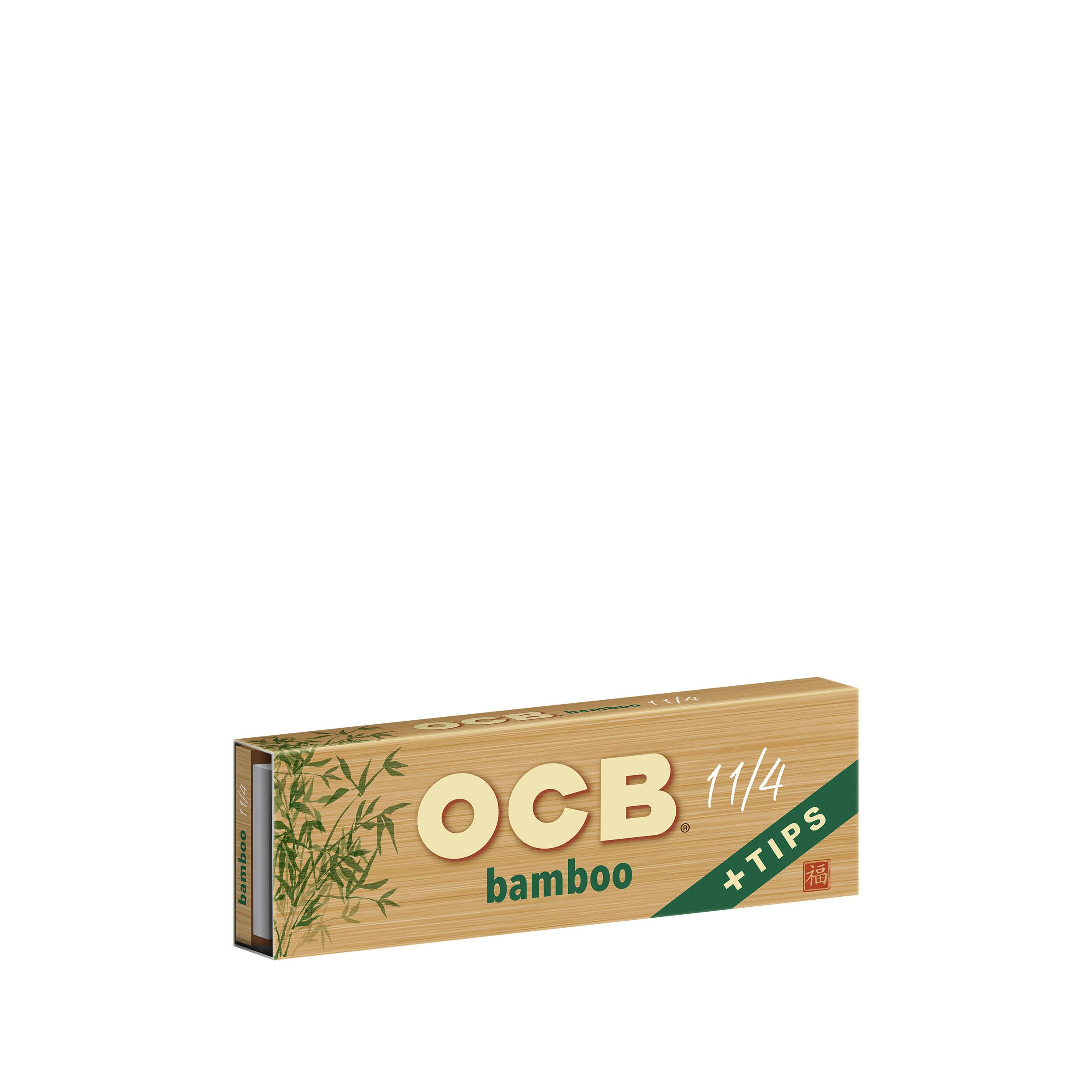 OCB® Bamboo Rolling Papers - 1 1/4 + Tips [50 leaves + 50 tips]