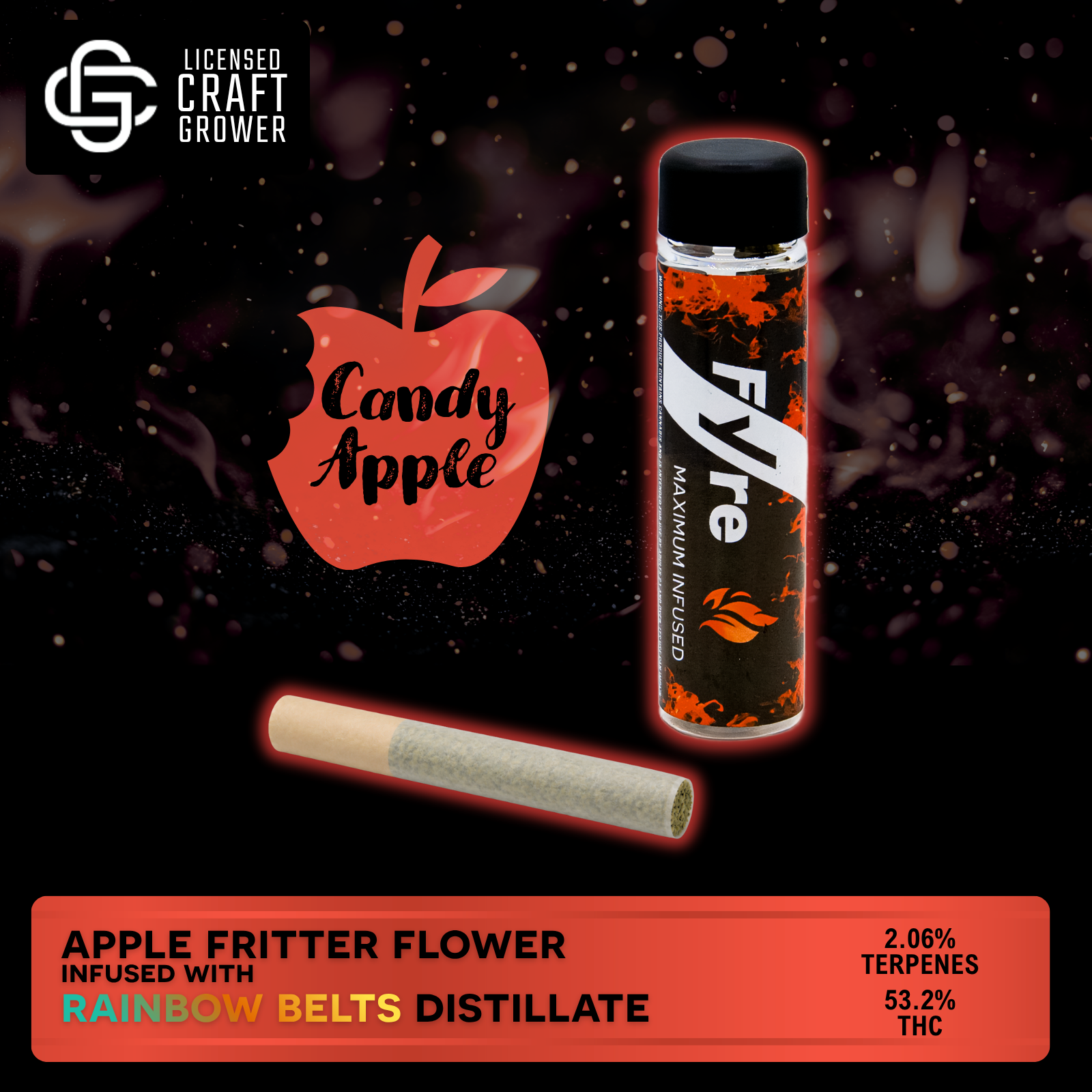Fyre Candy Apple Infused Pre-Roll 1.0g