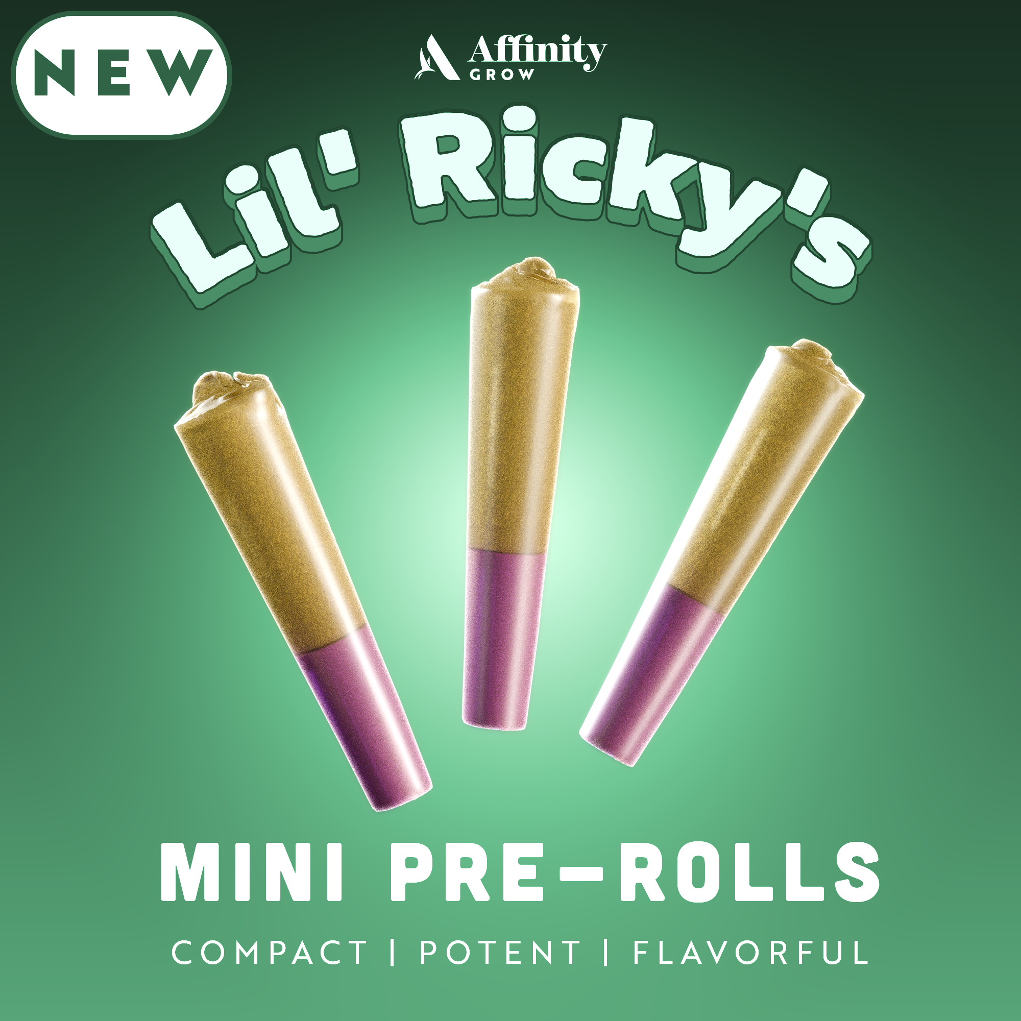 Affinity Grow - Capy (H) Lil' Ricky 0.3g Pre-Rolls 3pk (0.9g) C0090000696 Affinity Grow - Capy (H) Lil' Ricky 0.3g Pre-Rolls 3pk (0.9g) C0090000696