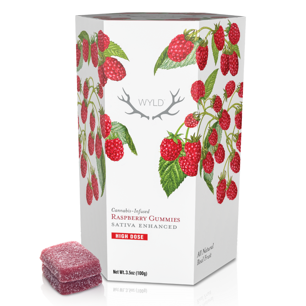 *HIGH DOSE* Raspberry Sativa Enhanced Gummies | 1000mg