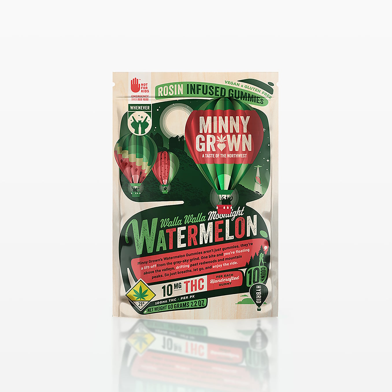 Walla Walla Moonlight Watermelon [10pk] (100mg)