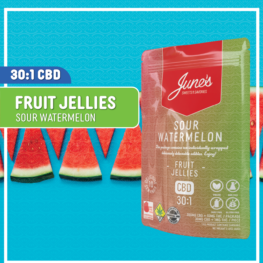 Shop 30:1 Sour Watermelon [10pk] (300mg CBD/10mg THC) | High Point