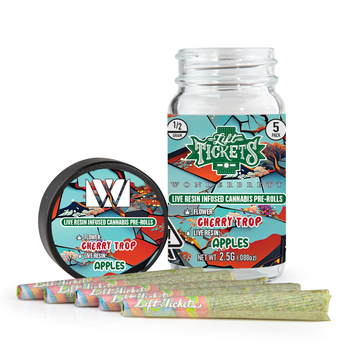 Cherry Trop x Apples & Bananas [.5g] Lift Tickets Infused Pre Roll