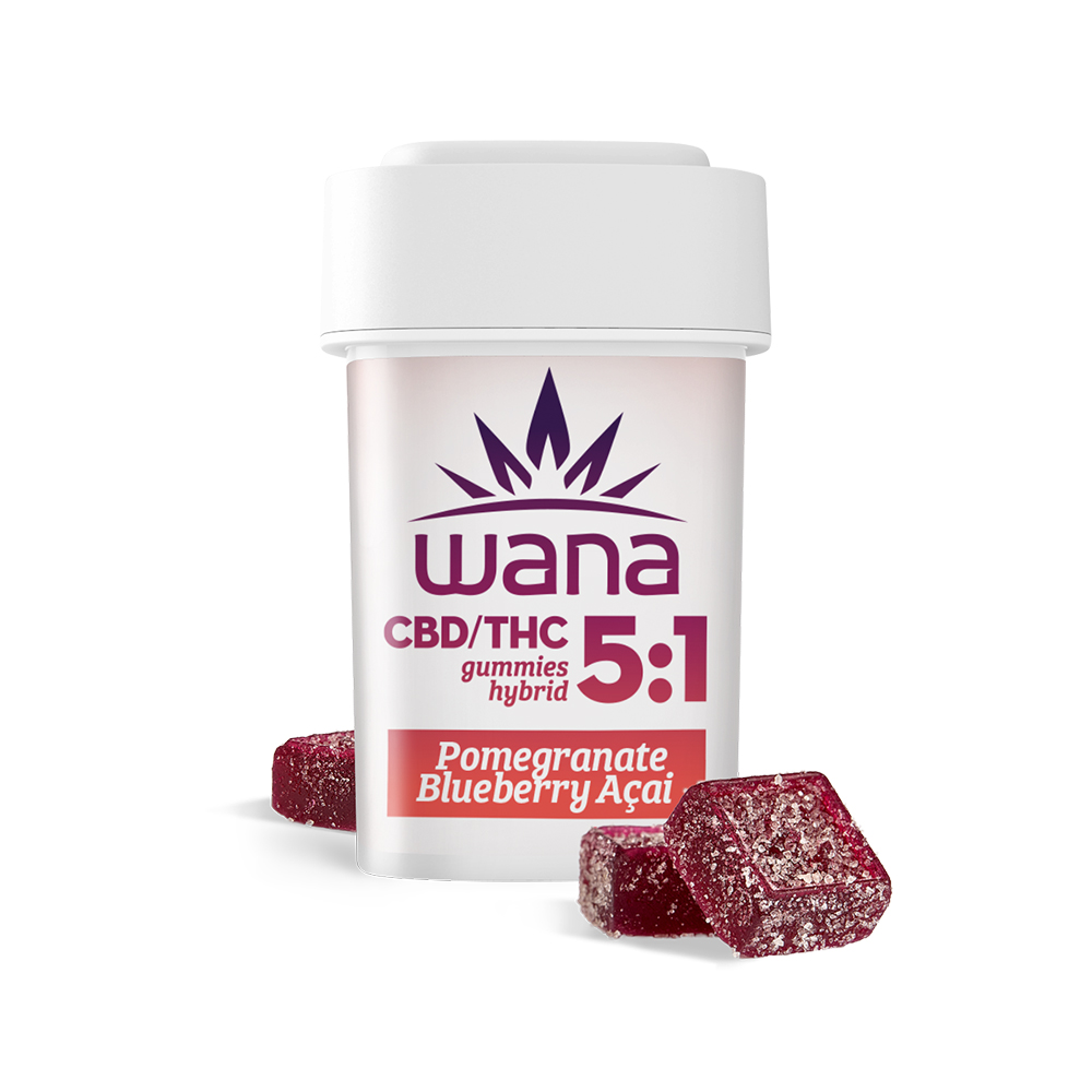 Wana - Pomegranate Blueberry Acai (H) Gummies (4.57mg THC 24.4mg CBD 20pk) C0060000360 Wana - Pomegranate Blueberry Acai (H) Gummies (4.57mg THC 24.4mg CBD 20pk) C0060000360