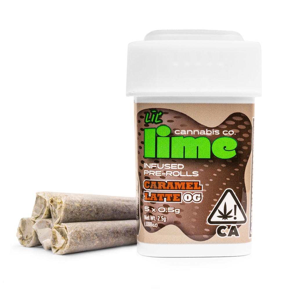 Caramel Latte OG [.5g] Lime Infused Lil' Limes (.5g x 5 Mini Pre