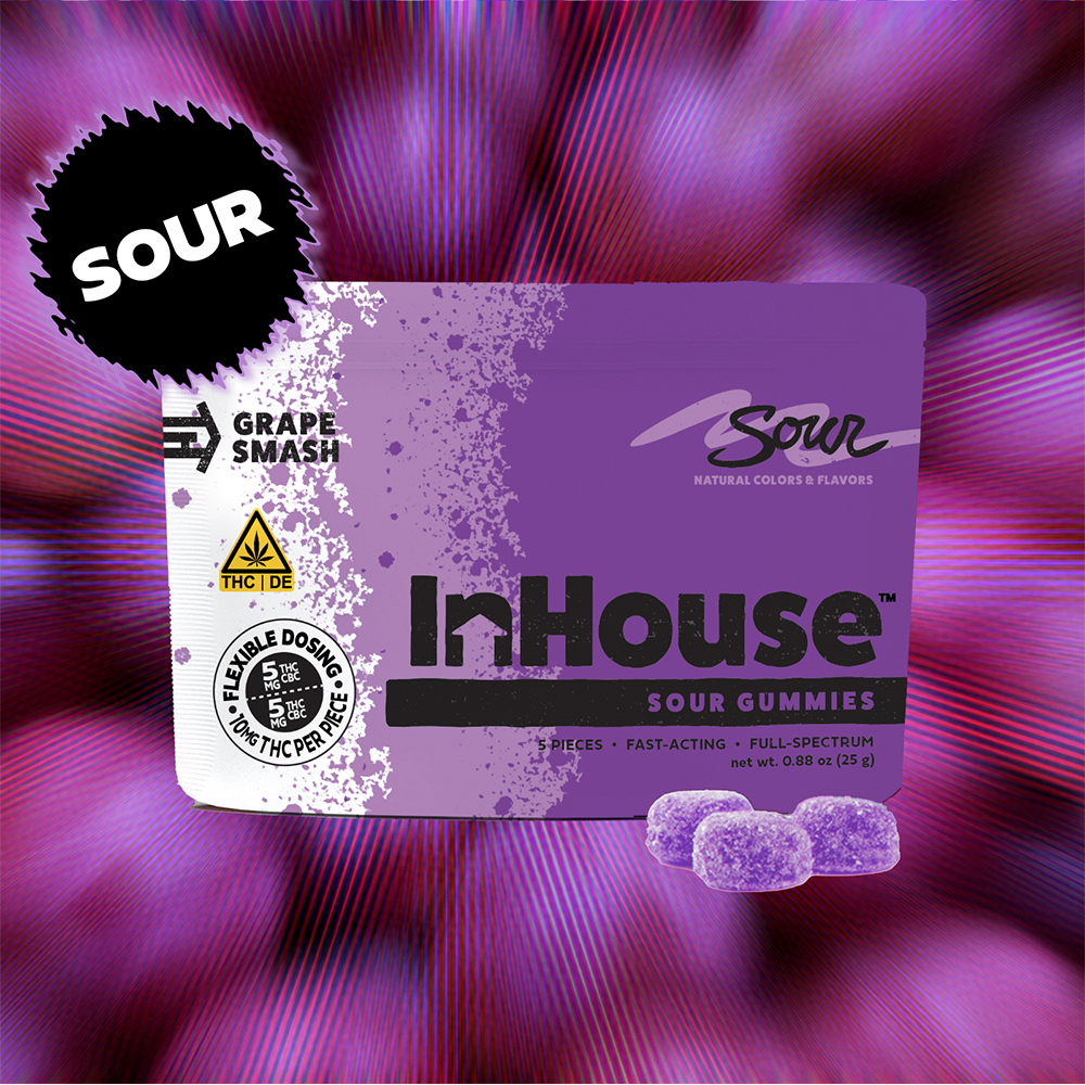 Sour Grape Smash w/ CBC [5pk] (50mg THC/50mg CBC)