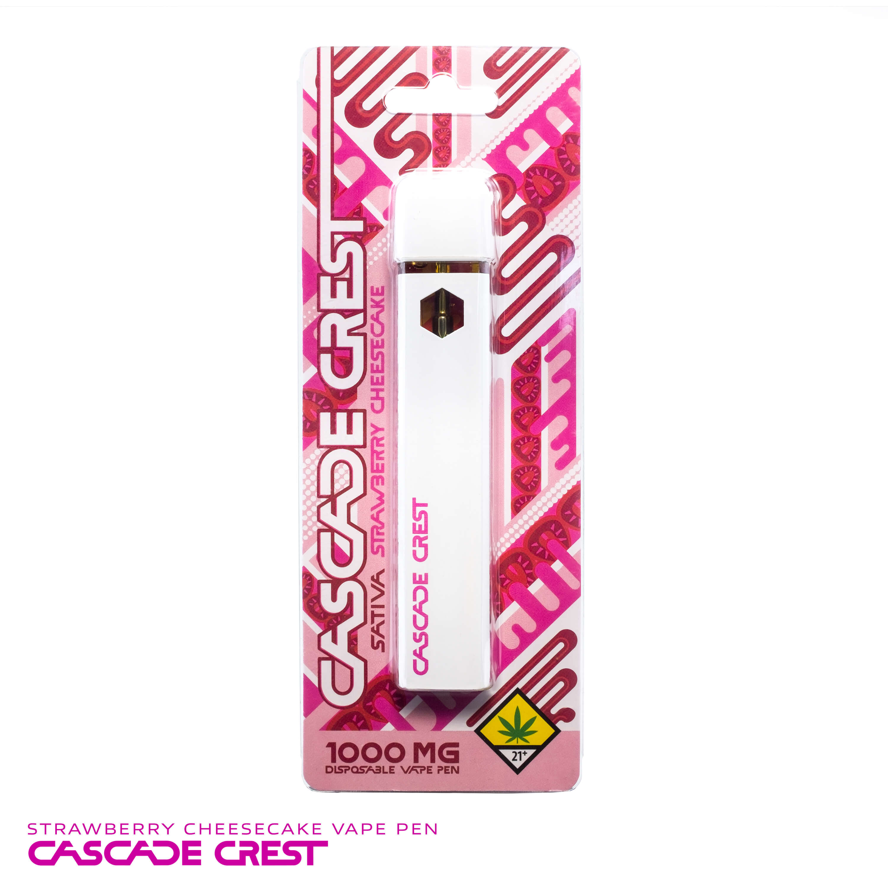 strawberry cheesecake vape Simply Crafted: Strawberry Cheesecake 2ml D8+D9 THC Vape Pen | Indica