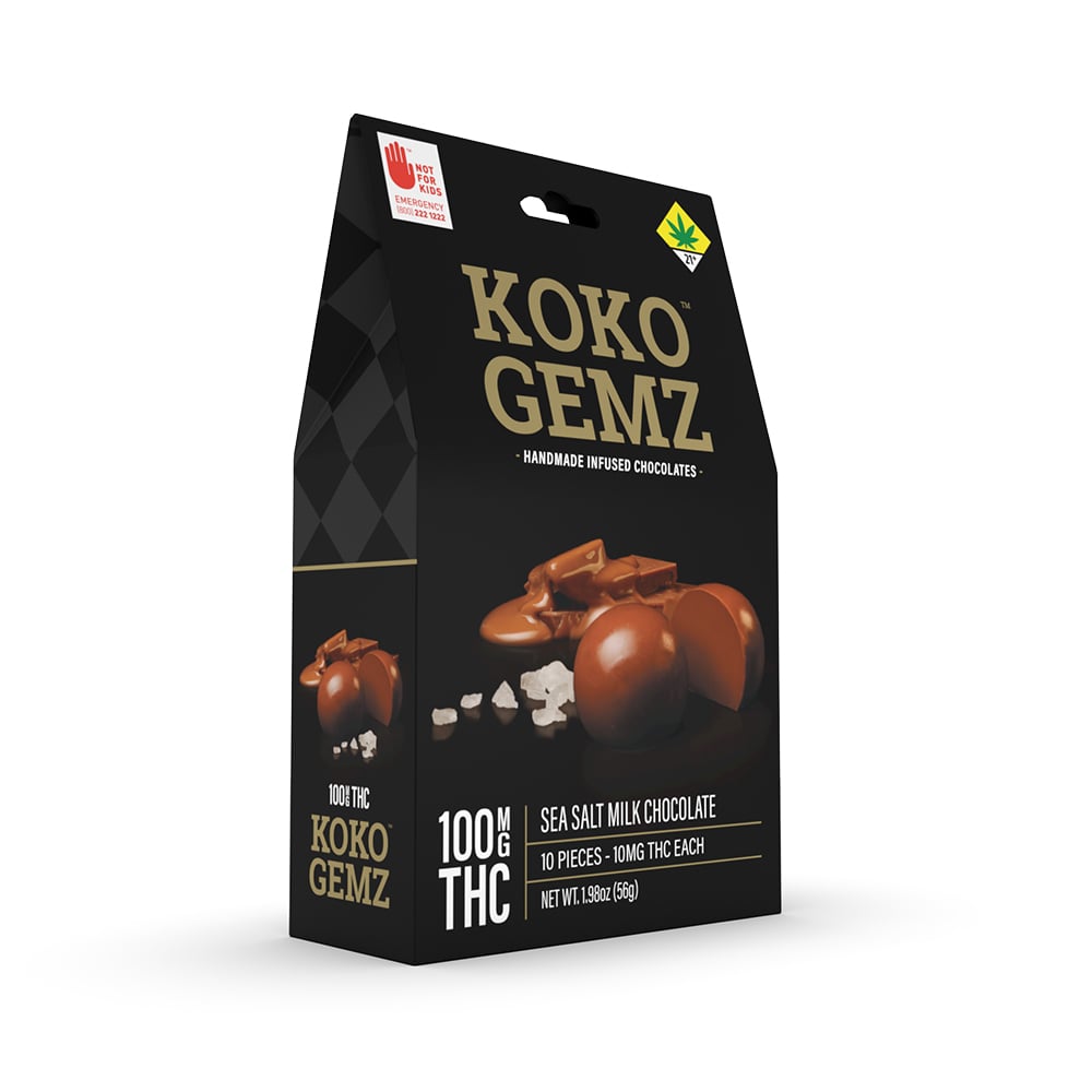 Milk Chocolate Sea Salt [10pk] (100mg)