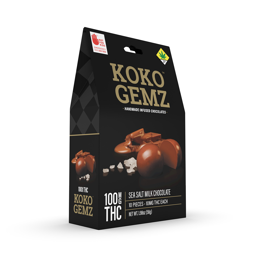 Sea Salt Milk Chocolate 100mg 10-pack