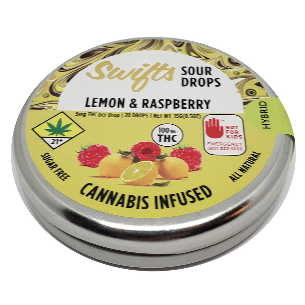 Lemon and Raspberry Sour Drops (CBD) 200mg 1:1 20-pack