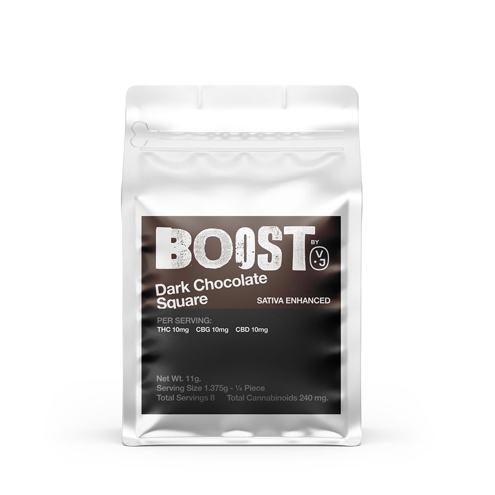 1:1:1 Boost - Dark Chocolate [2pk] (80mg CBD/80mg THC/80mg CBG)