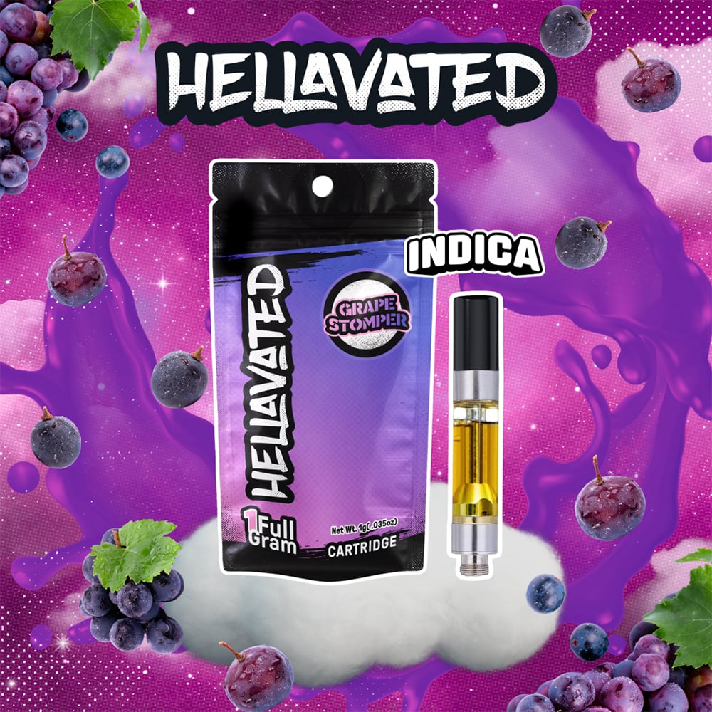 Hellavated  Grape Stomper Distillate Cartridge