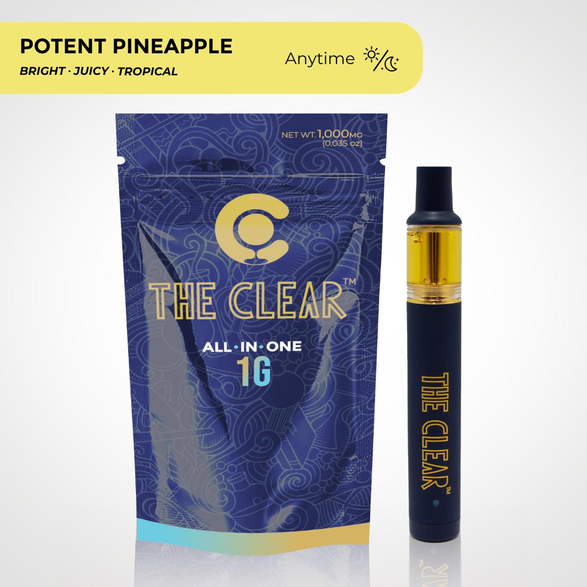 The Clear Original All in One Disposable 1000mg | Potent Pineapple